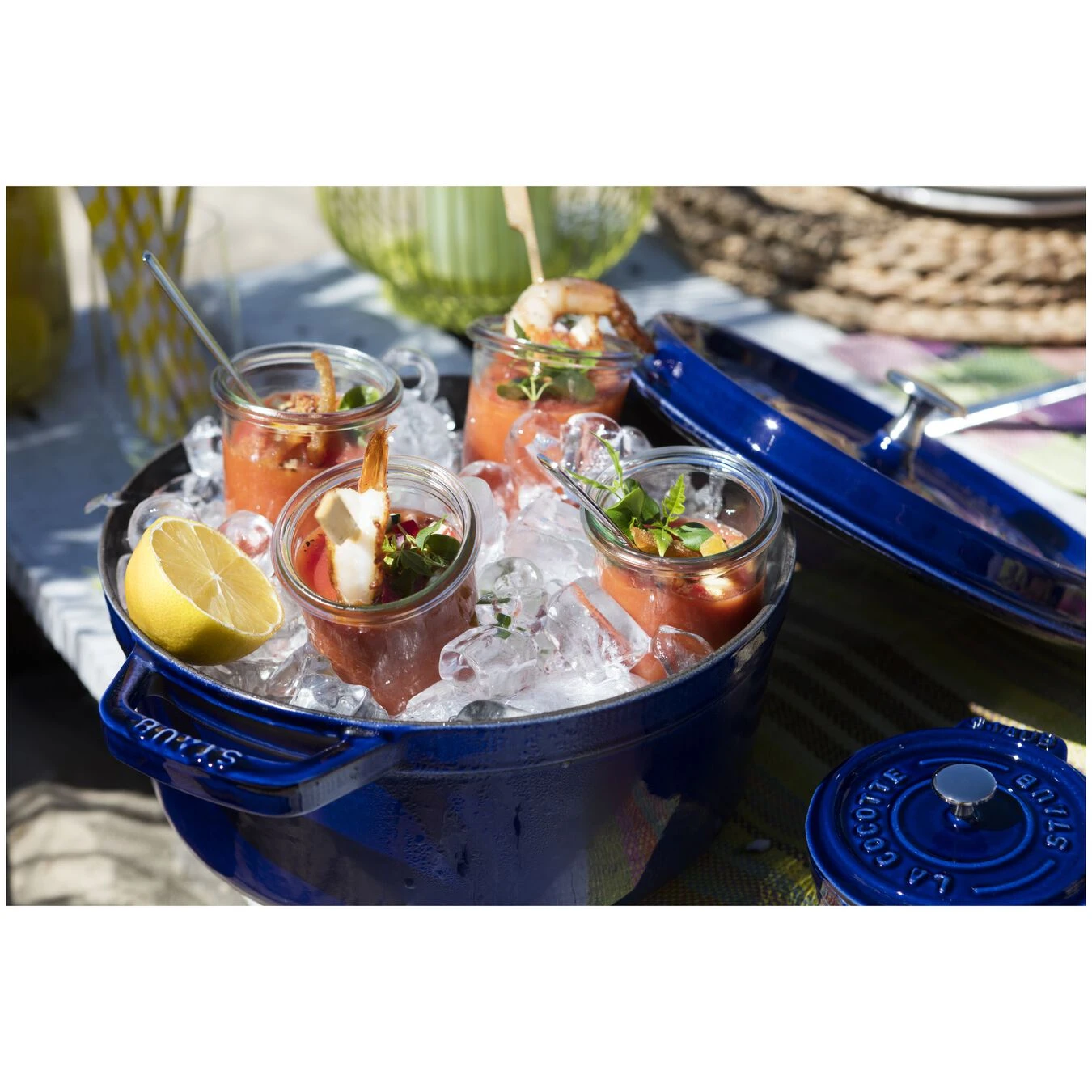 Staub Cocotte 28 Cm, Redondo, Azul Oscuro, Hierro Fundido 7 Staub Cocotte 28 Cm, Redondo, Azul Oscuro, Hierro Fundido - Imagen 5