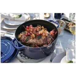 Staub Cocotte 26 Cm, Redondo, Azul Oscuro, Hierro Fundido -Staub Verkoop 000011035