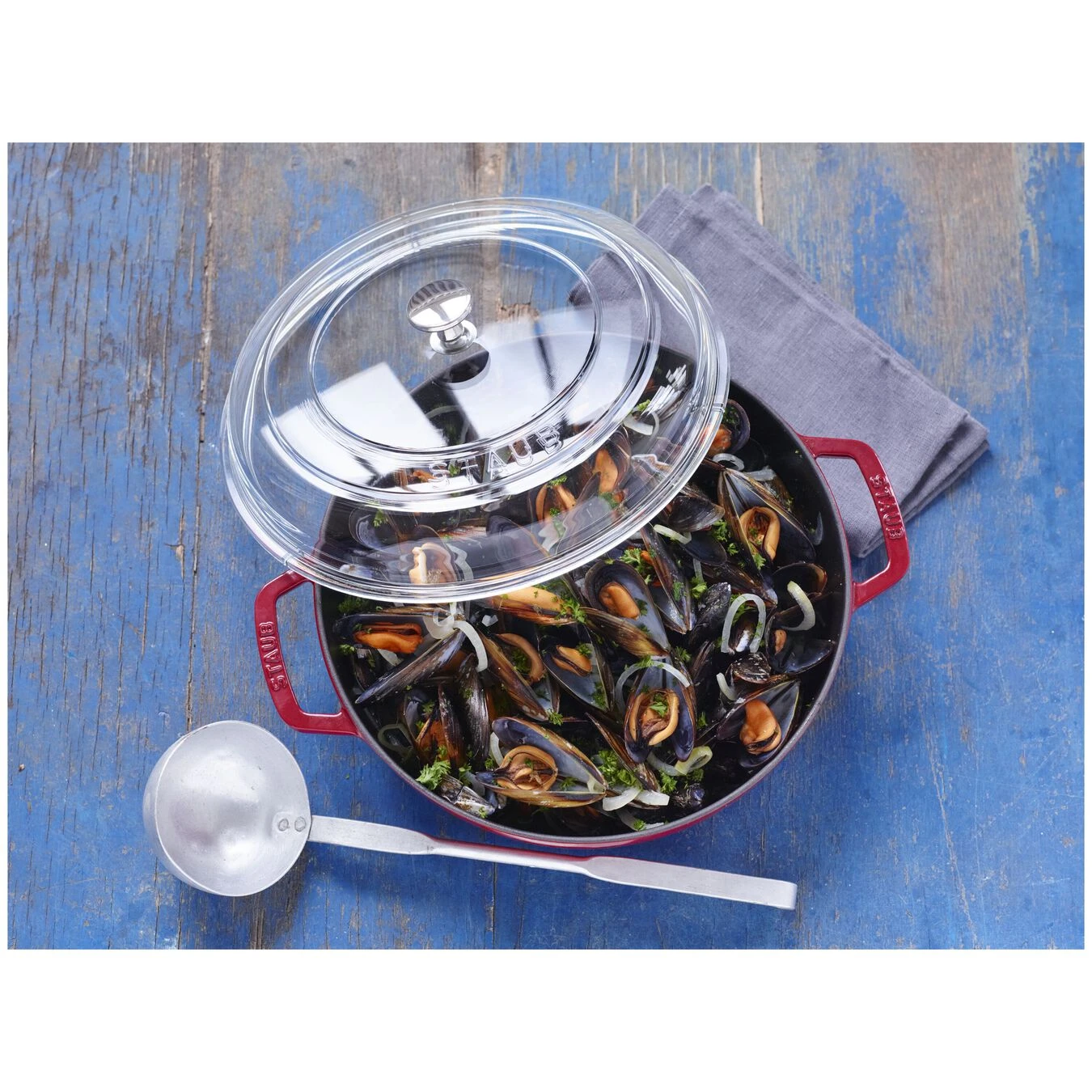 Staub Tapa Abovedado 28 Cm, Vidrio 4 Staub Tapa Abovedado 28 Cm, Vidrio - Imagen 2