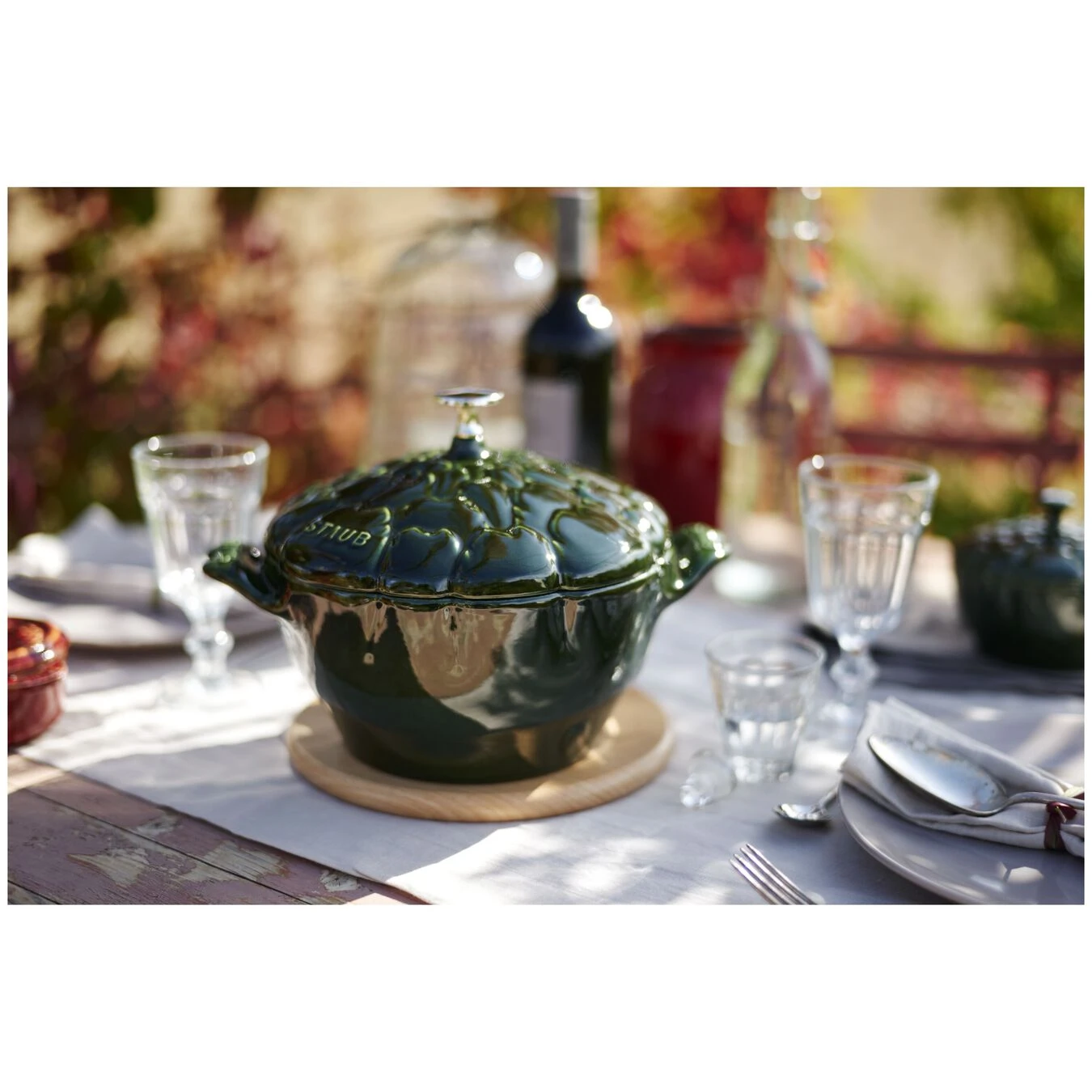 Staub Cocotte 22 Cm, Alcachofa, Albahaca, Hierro Fundido 5 Staub Cocotte 22 Cm, Alcachofa, Albahaca, Hierro Fundido - Imagen 3