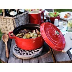 Staub Cocotte 26 Cm, Redondo, Cereza, Hierro Fundido 13 Staub Cocotte 26 Cm, Redondo, Cereza, Hierro Fundido -Staub Verkoop 000017190