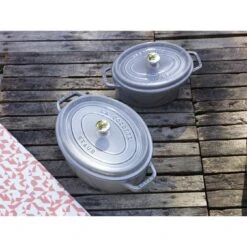 Staub Cocotte 15 Cm, Ovalado, Gris Grafito, Hierro Fundido 13 Staub Cocotte 15 Cm, Ovalado, Gris Grafito, Hierro Fundido -Staub Verkoop 000017241