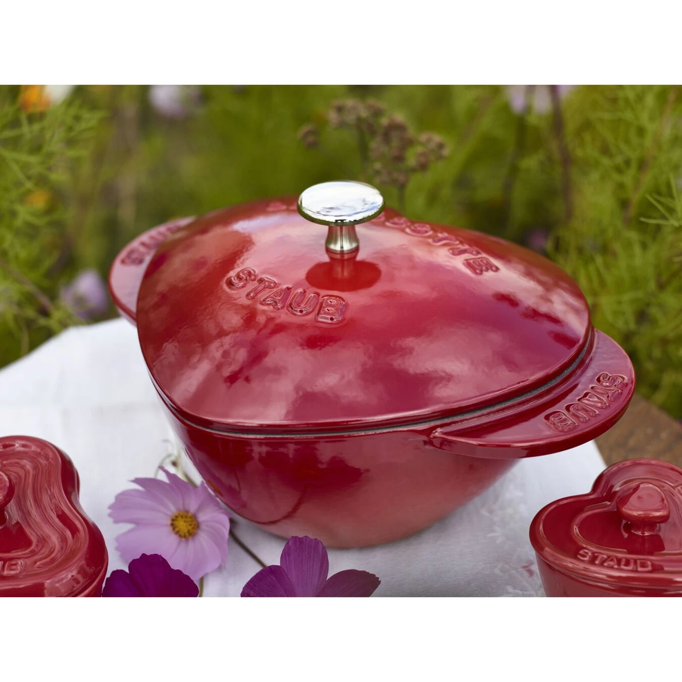 Staub Cocotte 20 Cm, Corazón, Cereza, Hierro Fundido 8 Staub Cocotte 20 Cm, Corazón, Cereza, Hierro Fundido - Imagen 6