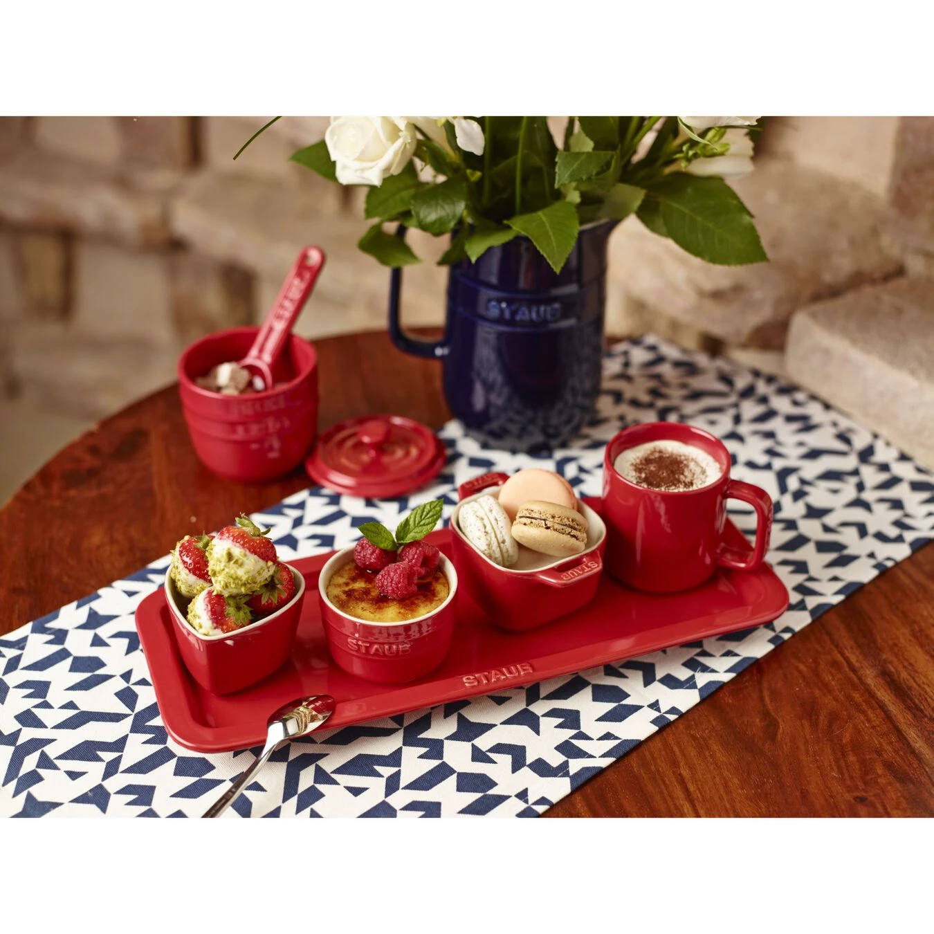 Staub Juego De Tazas 2-pzs, Cereza 4 Staub Juego De Tazas 2-pzs, Cereza - Imagen 2