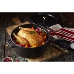 Staub Cocotte 26 Cm, Redondo, Negro, Hierro Fundido -Staub Verkoop 000017453