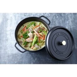 Staub Cocotte 28 Cm, Redondo, Negro, Hierro Fundido -Staub Verkoop 000017831