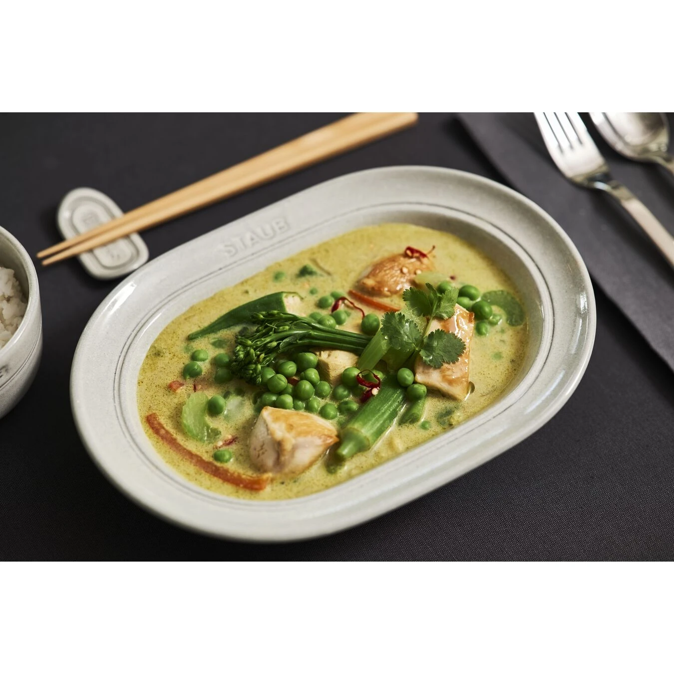 Staub Plato 25 Cm, Cerámica, Blanco Trufa 8 Staub Plato 25 Cm, Cerámica, Blanco Trufa - Imagen 6