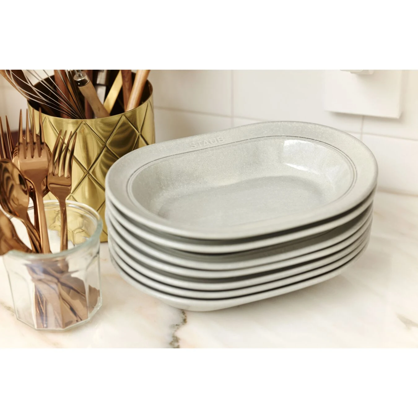 Staub Plato 25 Cm, Cerámica, Blanco Trufa 6 Staub Plato 25 Cm, Cerámica, Blanco Trufa - Imagen 4