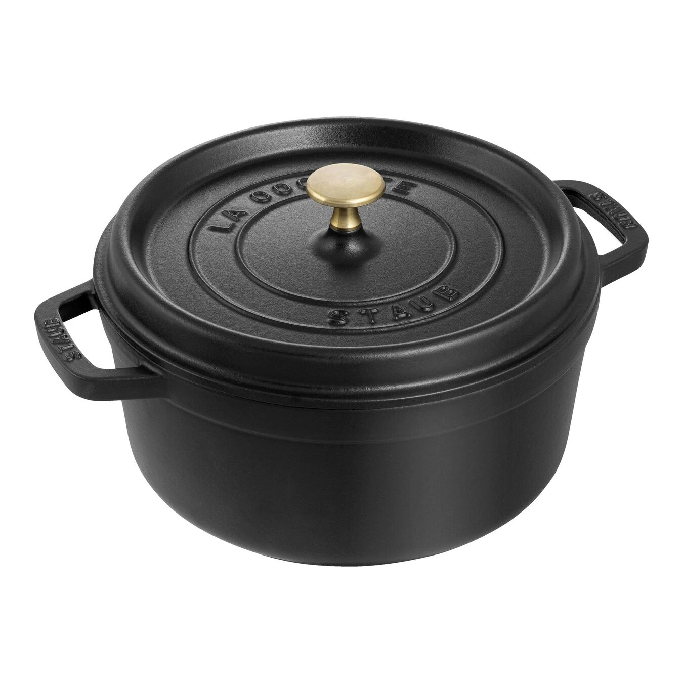 Staub Cocotte 24 Cm, Redondo, Negro, Hierro Fundido 3 Staub Cocotte 24 Cm, Redondo, Negro, Hierro Fundido