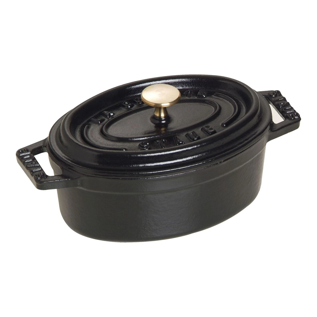 Staub Mini Cocotte 11 Cm, Ovalado, Negro, Hierro Fundido 3 Staub Mini Cocotte 11 Cm, Ovalado, Negro, Hierro Fundido