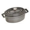 Staub Mini Cocotte 11 Cm, Ovalado, Gris Grafito, Hierro Fundido