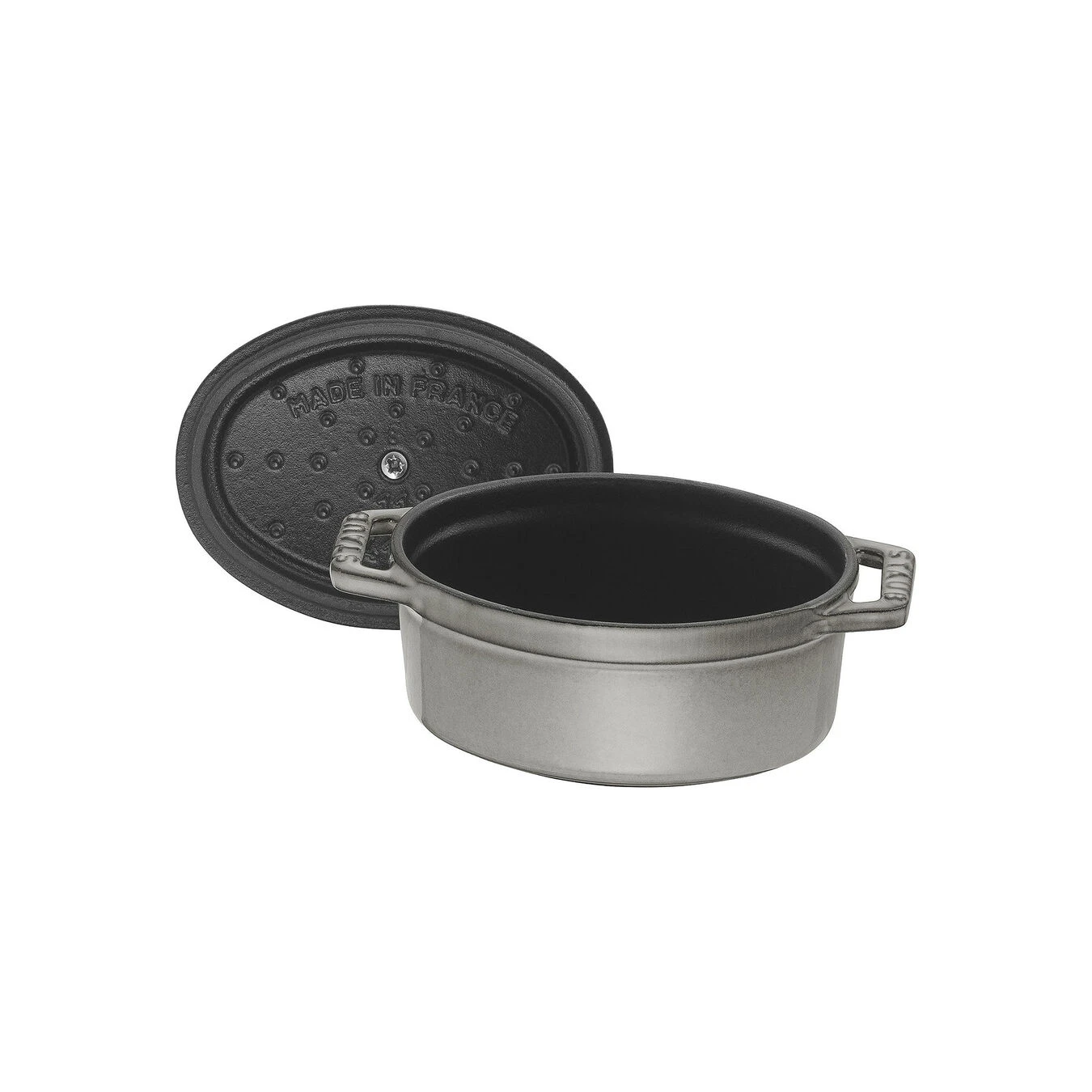 Staub Mini Cocotte 11 Cm, Ovalado, Gris Grafito, Hierro Fundido 7 Staub Mini Cocotte 11 Cm, Ovalado, Gris Grafito, Hierro Fundido - Imagen 5