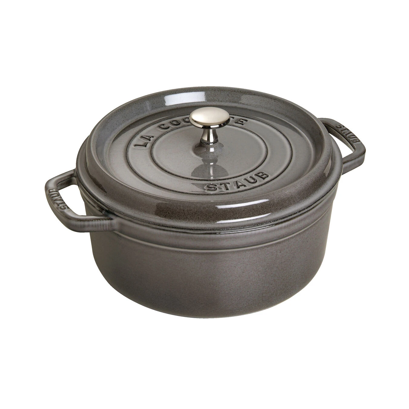 Staub Cocotte 18 Cm, Redondo, Gris Grafito, Hierro Fundido 3 Staub Cocotte 18 Cm, Redondo, Gris Grafito, Hierro Fundido