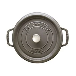 Staub Cocotte 24 Cm, Redondo, Gris Grafito, Hierro Fundido 9 Staub Cocotte 24 Cm, Redondo, Gris Grafito, Hierro Fundido -Staub Verkoop 40500 246 0 5