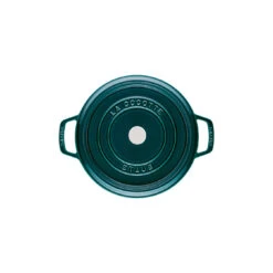 Staub Cocotte 28 Cm, Redondo, Verde Azulado-turquesa, Hierro Fundido 13 Staub Cocotte 28 Cm, Redondo, Verde Azulado-turquesa, Hierro Fundido -Staub Verkoop 40501 115 0 3