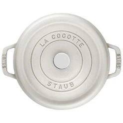 Staub Cocotte 26 Cm, Redondo, Blanco Trufa, Hierro Fundido -Staub Verkoop 40501413 2