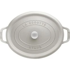 Staub Cocotte 31 Cm, Ovalado, Blanco Trufa, Hierro Fundido -Staub Verkoop 40501416 3
