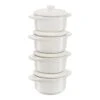 Staub Set De Cocotte 4-pzs, Redondo, Blanco Marfil, Cerámica 1 Staub Set De Cocotte 4-pzs, Redondo, Blanco Marfil, Cerámica -Staub Verkoop 40508 161 3