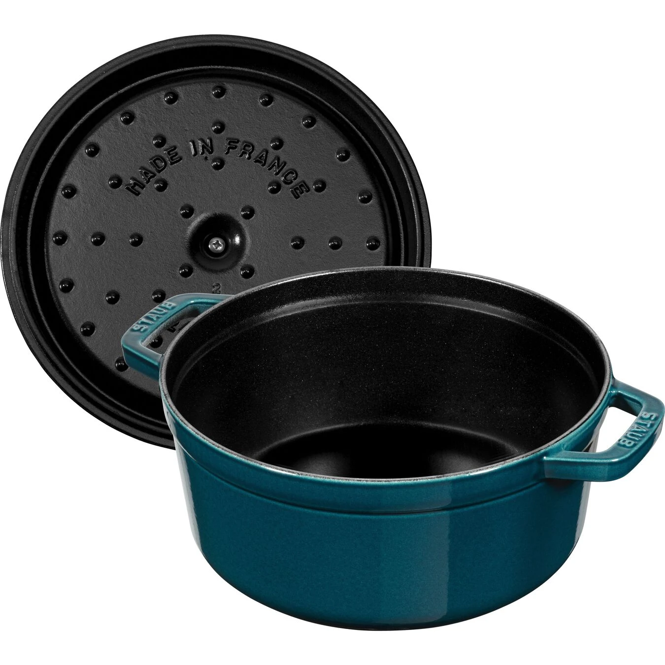 Staub Cocotte 24 Cm, Redondo, Verde Azulado-turquesa, Hierro Fundido 6 Staub Cocotte 24 Cm, Redondo, Verde Azulado-turquesa, Hierro Fundido - Imagen 4