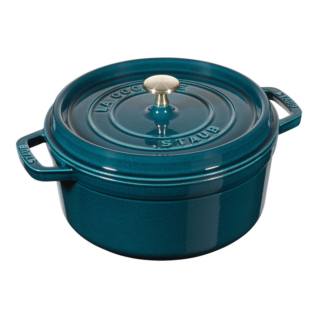Staub Cocotte 24 Cm, Redondo, Verde Azulado-turquesa, Hierro Fundido 3 Staub Cocotte 24 Cm, Redondo, Verde Azulado-turquesa, Hierro Fundido