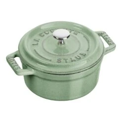 Staub Mini Cocotte 10 Cm, Redondo, Salvia, Hierro Fundido
