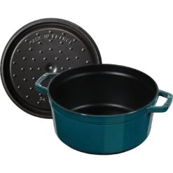 Staub Cocotte 26 Cm, Redondo, Verde Azulado-turquesa, Hierro Fundido 10 Staub Cocotte 26 Cm, Redondo, Verde Azulado-turquesa, Hierro Fundido -Staub Verkoop 40509 137 0 5