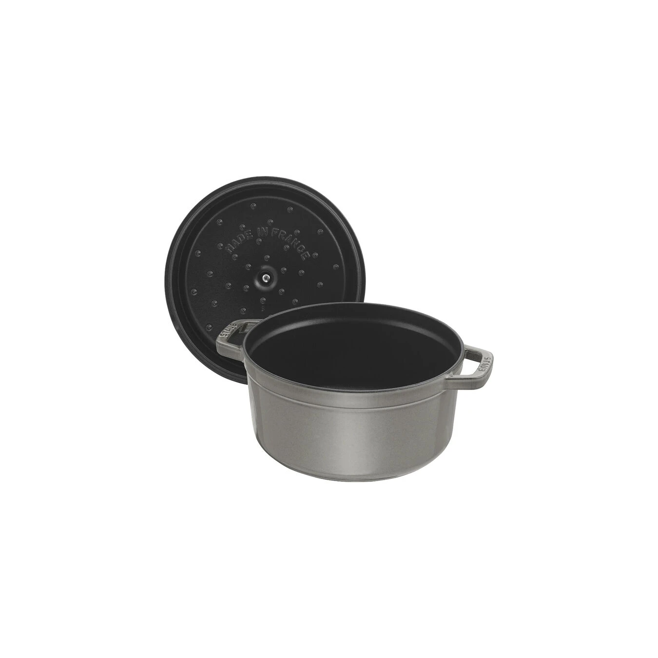 Staub Cocotte 34 Cm, Redondo, Gris Grafito, Hierro Fundido 5 Staub Cocotte 34 Cm, Redondo, Gris Grafito, Hierro Fundido - Imagen 3