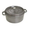 Staub Cocotte 28 Cm, Redondo, Gris Grafito, Hierro Fundido