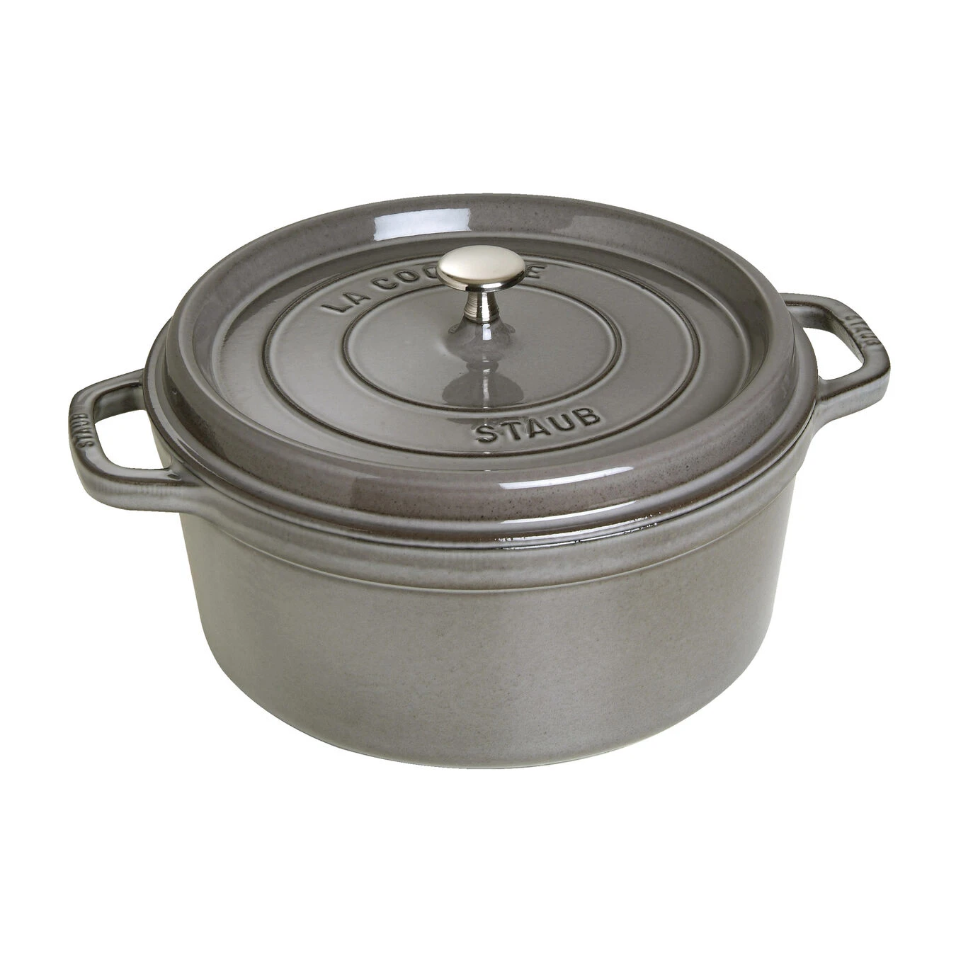 Staub Cocotte 28 Cm, Redondo, Gris Grafito, Hierro Fundido 3 Staub Cocotte 28 Cm, Redondo, Gris Grafito, Hierro Fundido
