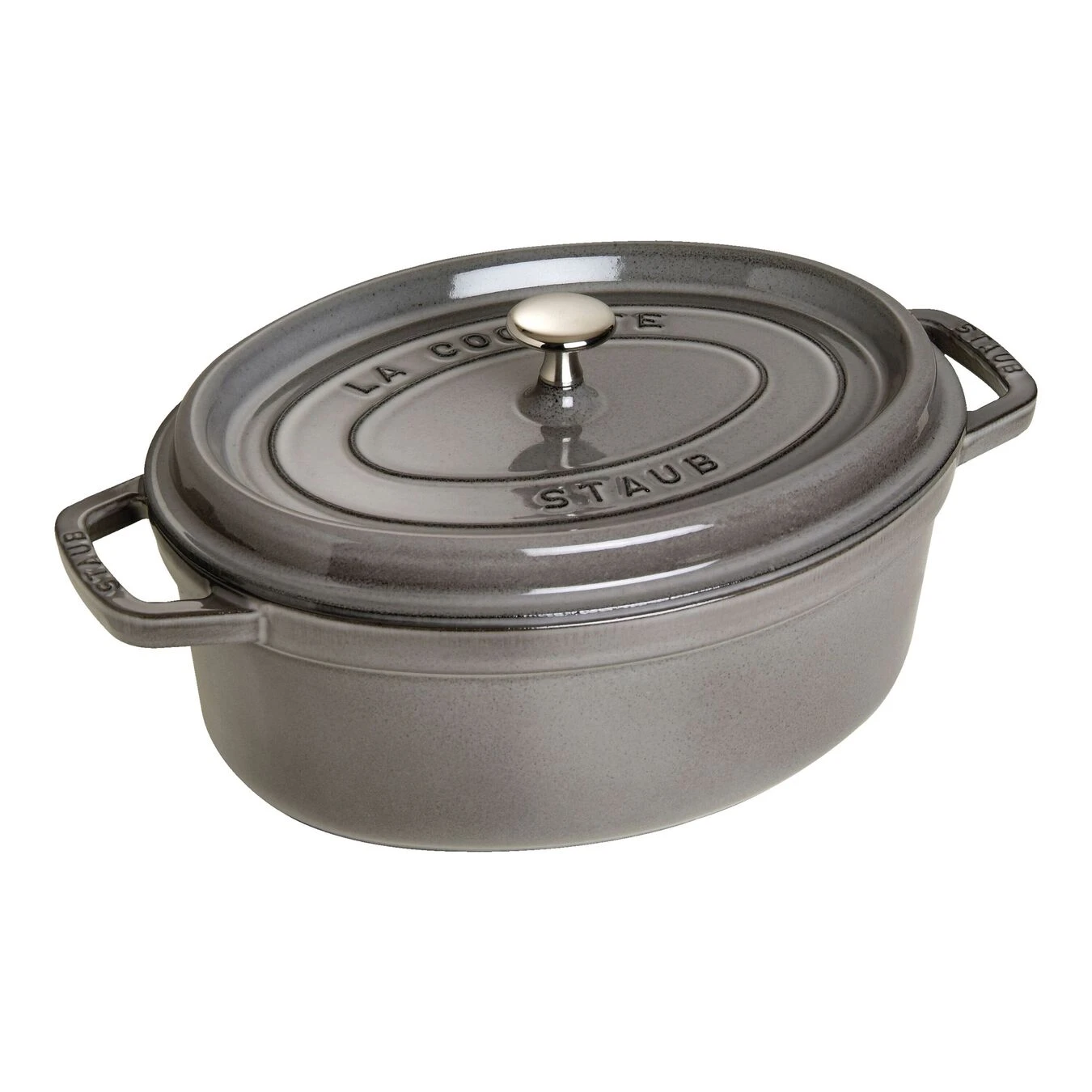 Staub Cocotte 29 Cm, Ovalado, Gris Grafito, Hierro Fundido 3 Staub Cocotte 29 Cm, Ovalado, Gris Grafito, Hierro Fundido