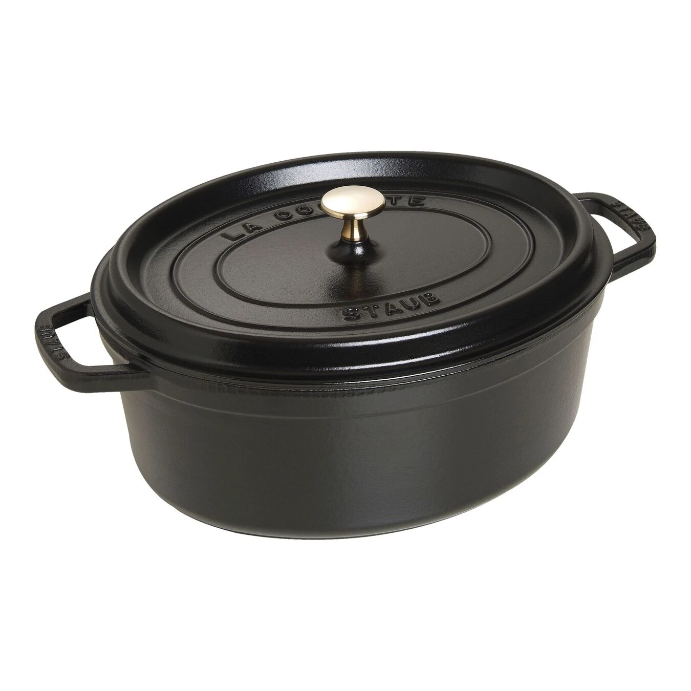Staub Cocotte 31 Cm, Ovalado, Negro, Hierro Fundido 3 Staub Cocotte 31 Cm, Ovalado, Negro, Hierro Fundido