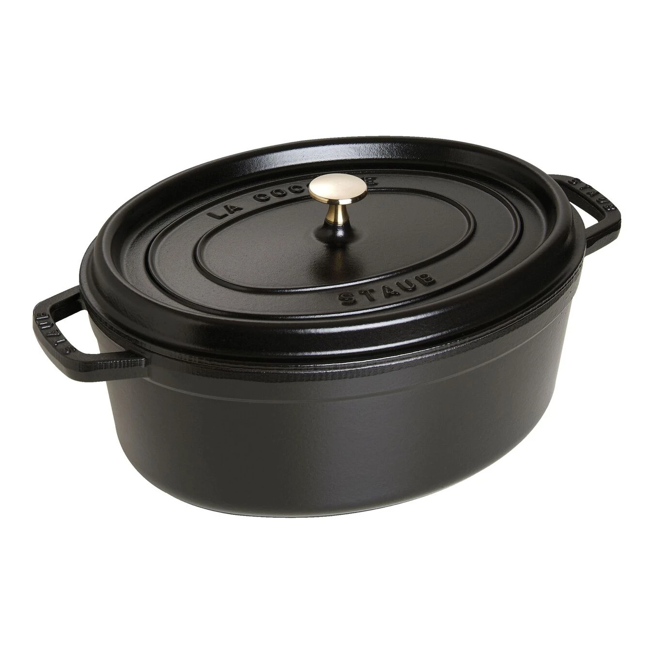 Staub Cocotte 33 Cm, Ovalado, Negro, Hierro Fundido 3 Staub Cocotte 33 Cm, Ovalado, Negro, Hierro Fundido