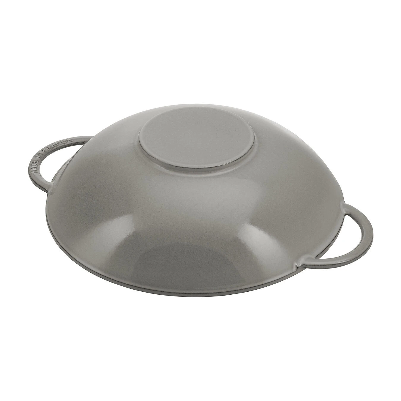 Staub Wok Con Tapa De Cristal 37 Cm, Hierro Fundido, Gris Grafito 6 Staub Wok Con Tapa De Cristal 37 Cm, Hierro Fundido, Gris Grafito - Imagen 4