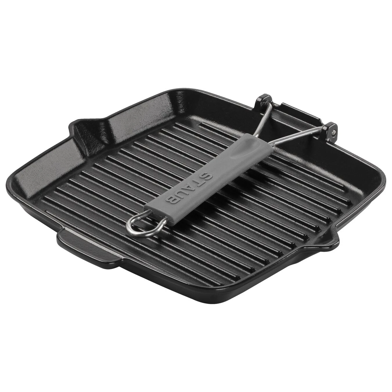 Staub Grill Con Vertedor 24 X 24 Cm, Hierro Fundido, Negro 4 Staub Grill Con Vertedor 24 X 24 Cm, Hierro Fundido, Negro - Imagen 2