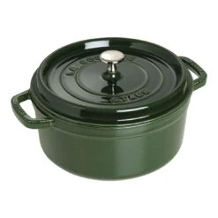 Staub Cocotte 26 Cm, Redondo, Albahaca, Hierro Fundido