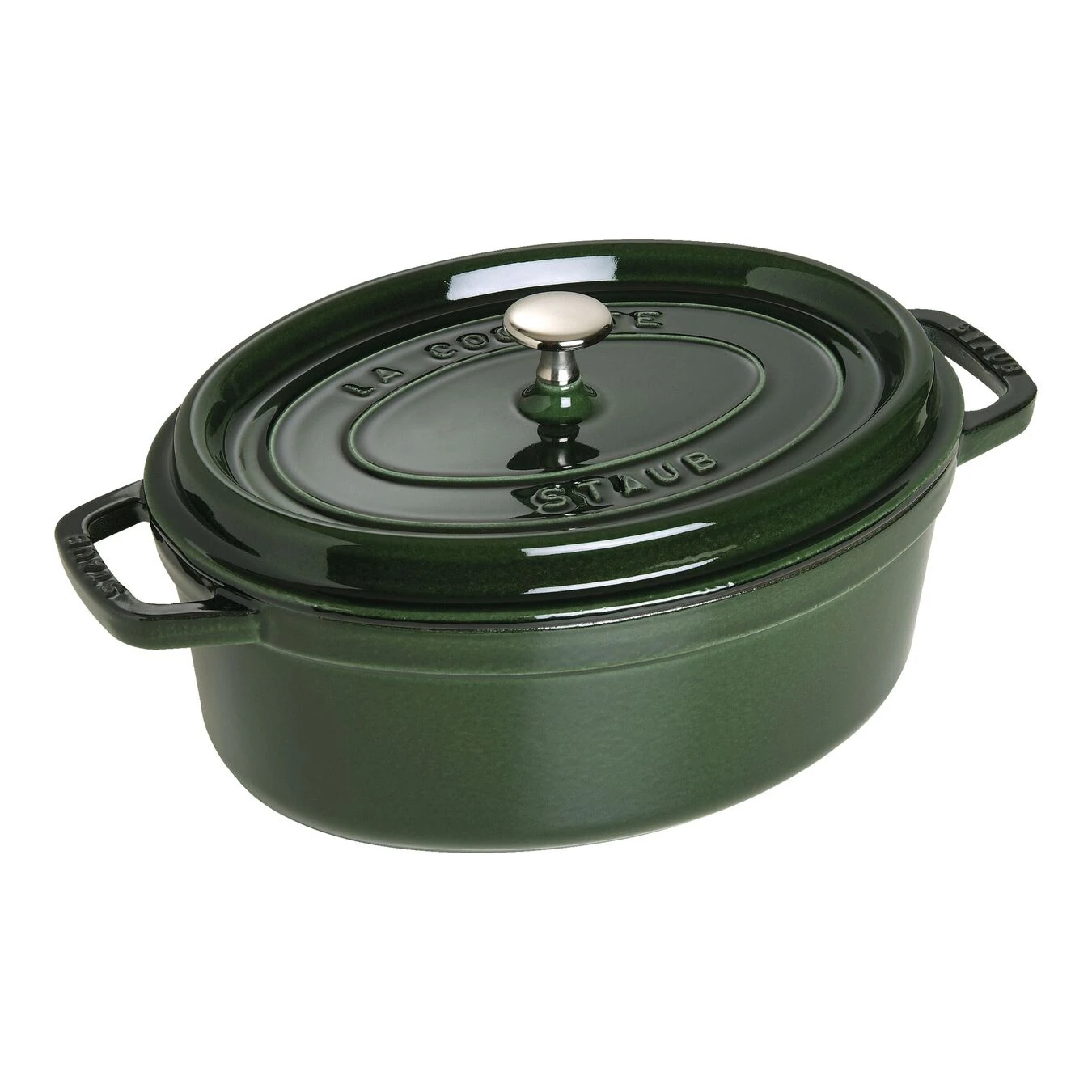 Staub Cocotte 29 Cm, Ovalado, Albahaca, Hierro Fundido 3 Staub Cocotte 29 Cm, Ovalado, Albahaca, Hierro Fundido