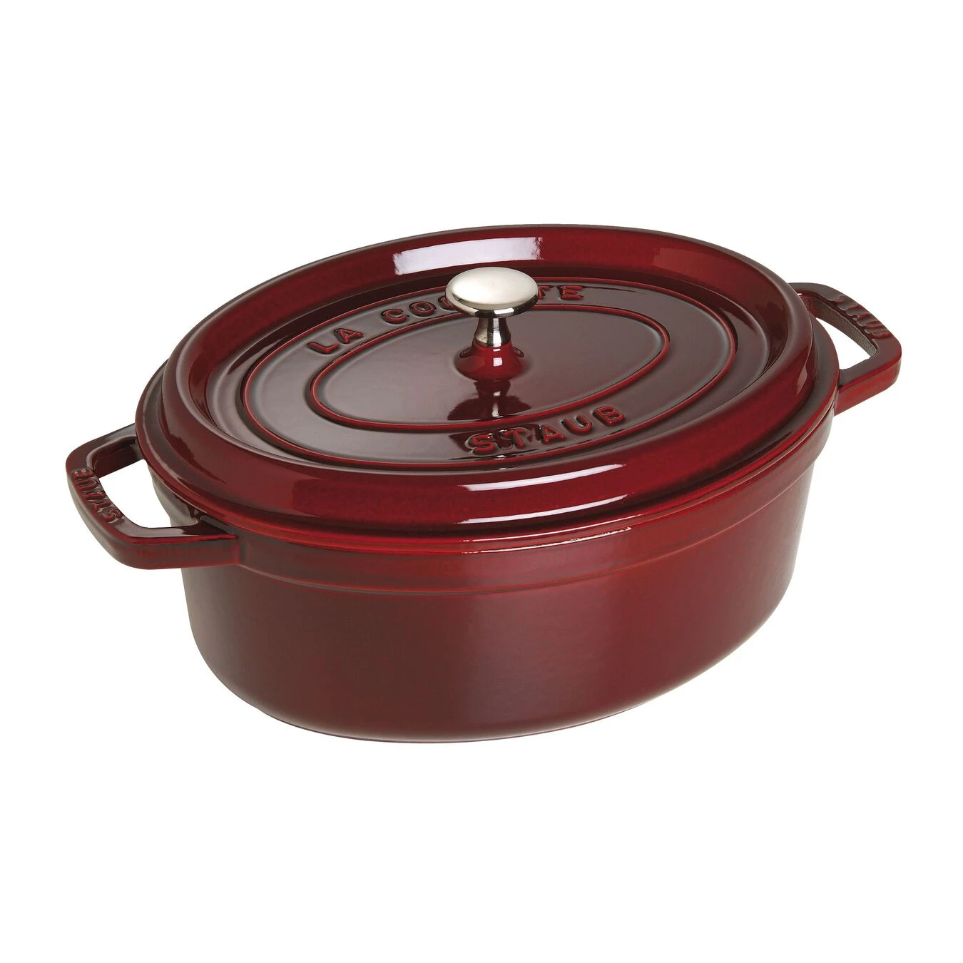 Staub Cocotte 31 Cm, Ovalado, Granadina, Hierro Fundido 4 Staub Cocotte 31 Cm, Ovalado, Granadina, Hierro Fundido - Imagen 2