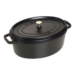 Staub Verkoop 11 Staub Cocotte 37 Cm, Ovalado, Negro, Hierro Fundido