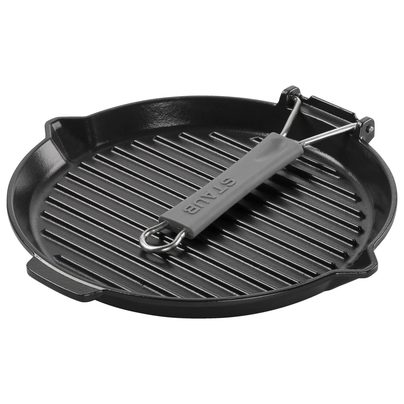 Staub Grill Con Vertedor 28 Cm, Hierro Fundido, Negro 4 Staub Grill Con Vertedor 28 Cm, Hierro Fundido, Negro - Imagen 2