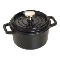 Staub Cocotte 14 Cm, Redondo, Negro, Hierro Fundido