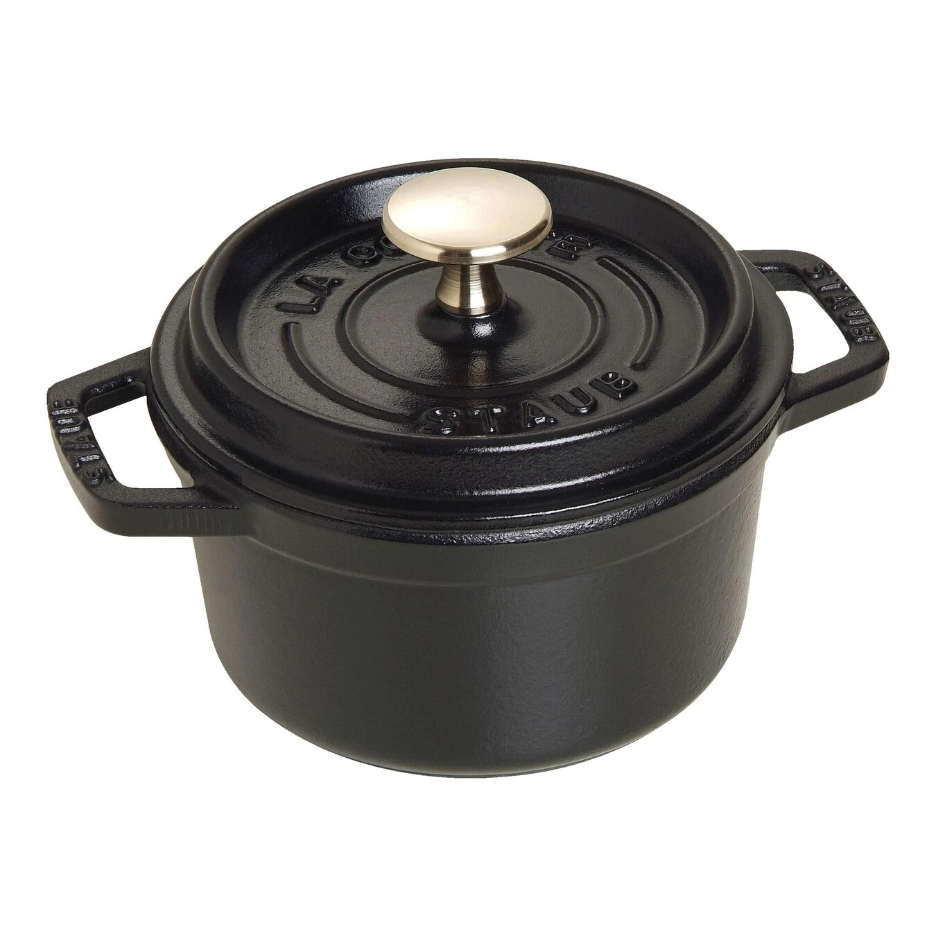 Staub Cocotte 14 Cm, Redondo, Negro, Hierro Fundido 3 Staub Cocotte 14 Cm, Redondo, Negro, Hierro Fundido