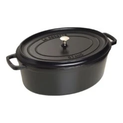 Staub Cocotte 41 Cm, Ovalado, Negro, Hierro Fundido