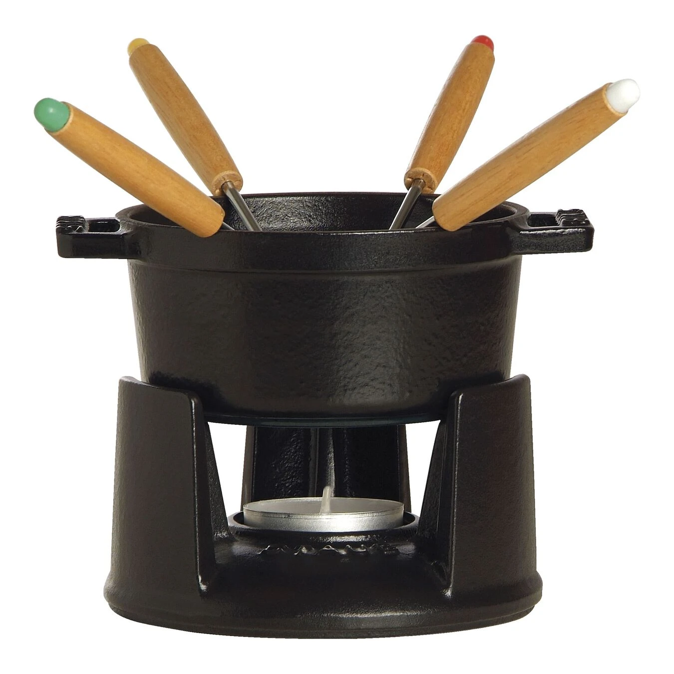 Staub Juego De Fondue 10 Cm, Negro 3 Staub Juego De Fondue 10 Cm, Negro