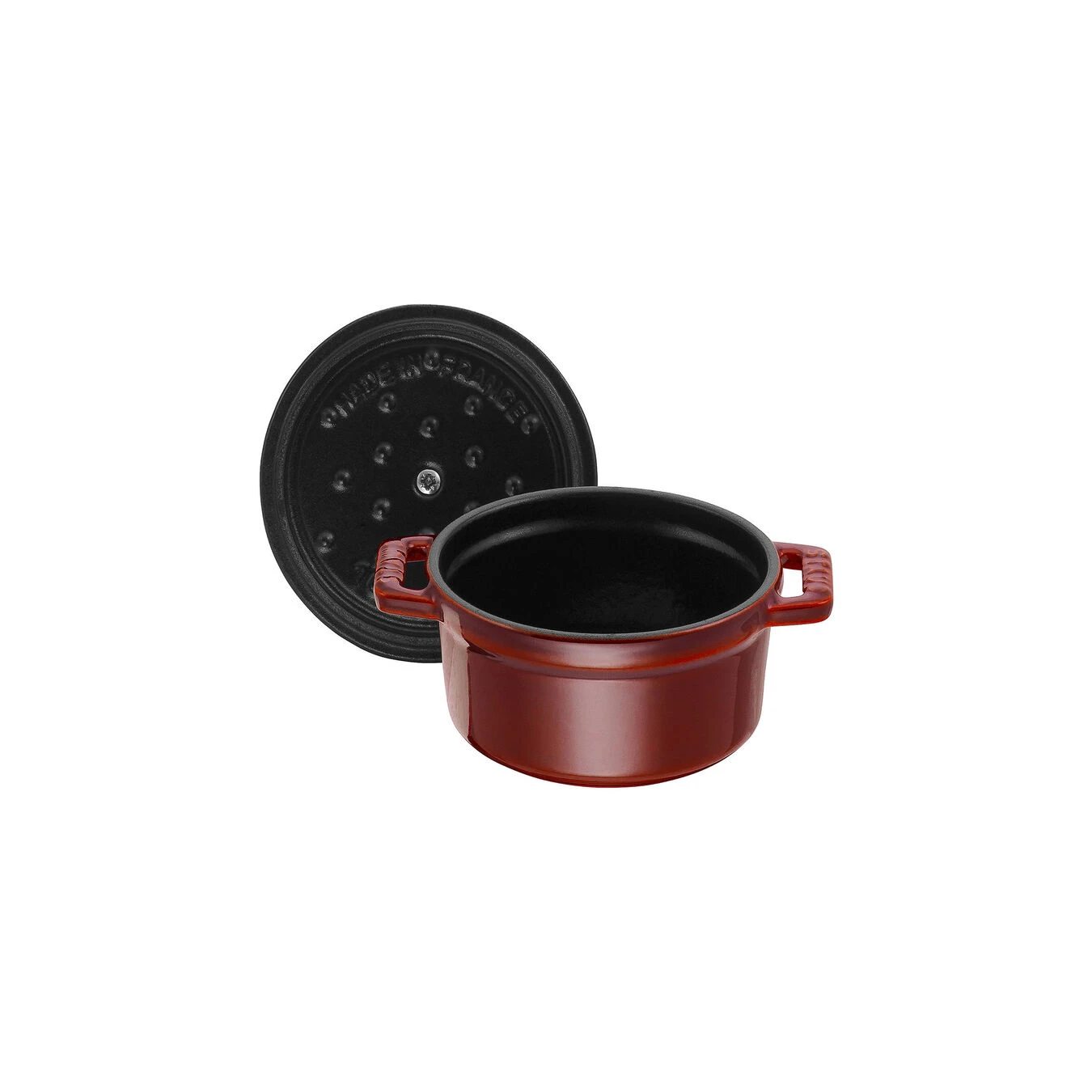 Staub Mini Cocotte 10 Cm, Redondo, Granadina, Hierro Fundido 7 Staub Mini Cocotte 10 Cm, Redondo, Granadina, Hierro Fundido - Imagen 5