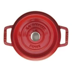 Staub Cocotte 18 Cm, Redondo, Cereza, Hierro Fundido