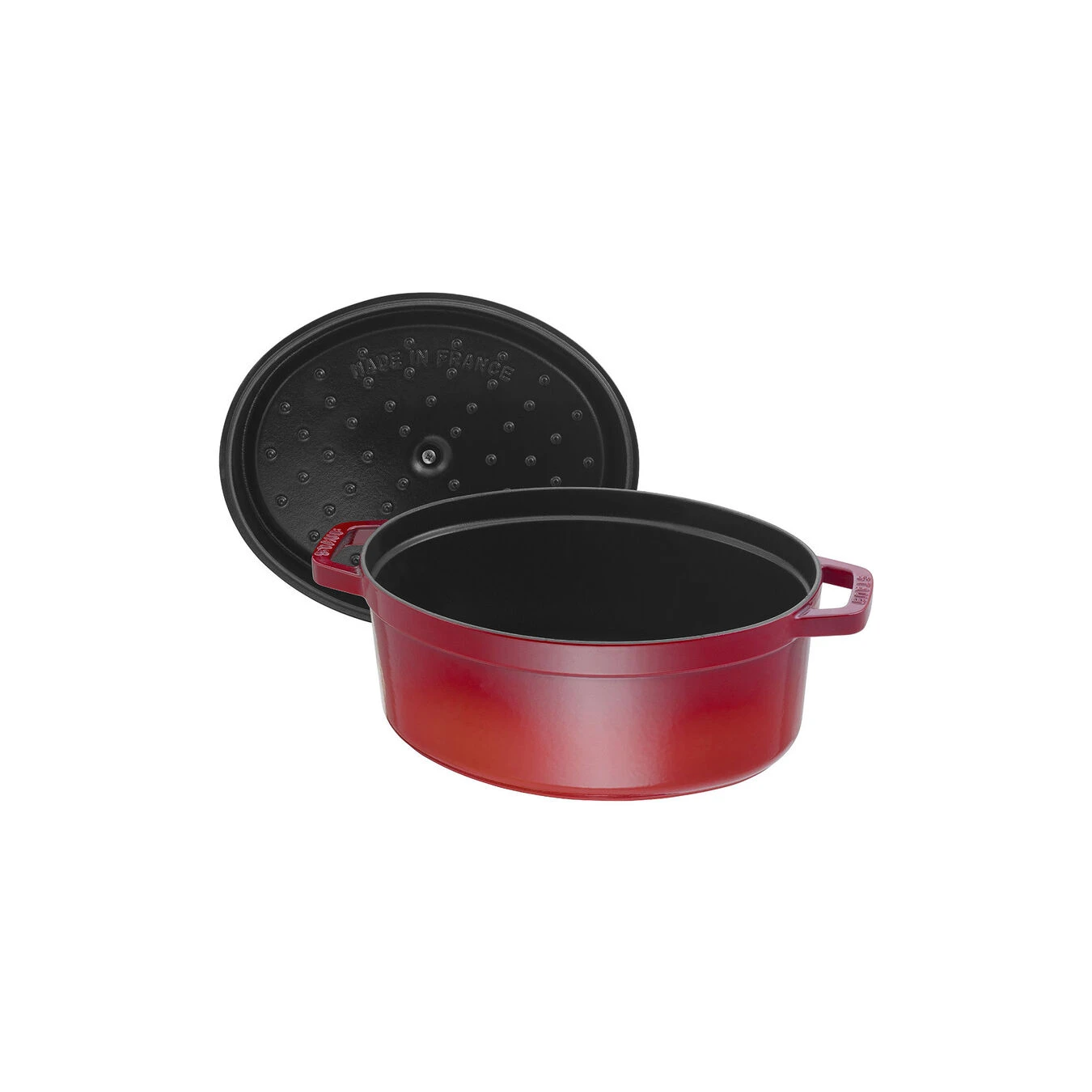 Staub Cocotte 31 Cm, Ovalado, Cereza, Hierro Fundido 4 Staub Cocotte 31 Cm, Ovalado, Cereza, Hierro Fundido - Imagen 2