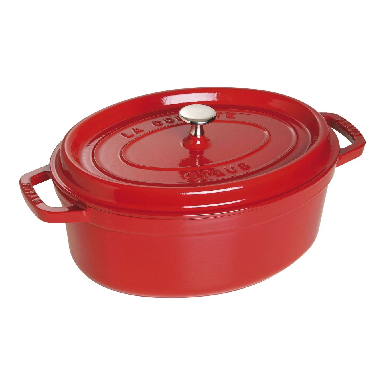 Staub Cocotte 29 Cm, Ovalado, Cereza, Hierro Fundido 3 Staub Cocotte 29 Cm, Ovalado, Cereza, Hierro Fundido