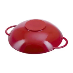 Staub Wok Con Tapa De Cristal 37 Cm, Hierro Fundido, Cereza 9 Staub Wok Con Tapa De Cristal 37 Cm, Hierro Fundido, Cereza -Staub Verkoop 40509 898 0 4