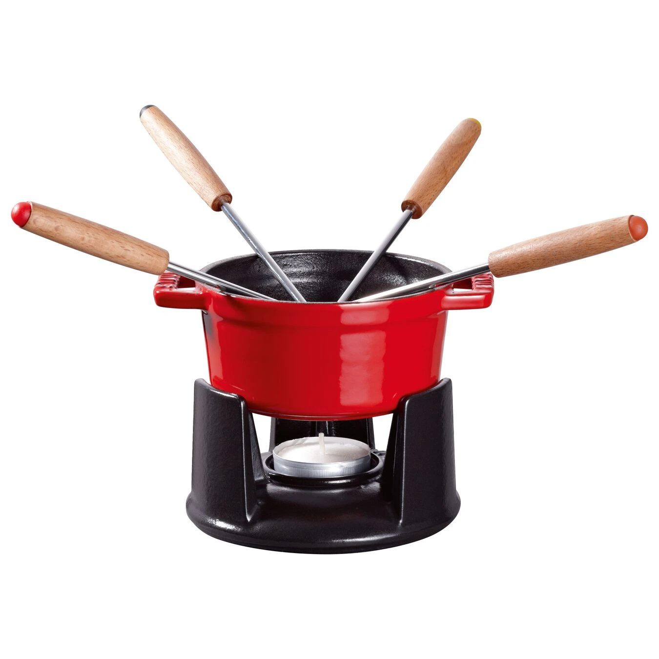 Staub Juego De Fondue 10 Cm, Cereza 5 Staub Juego De Fondue 10 Cm, Cereza - Imagen 3