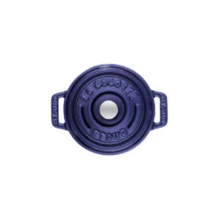 Staub Mini Cocotte 10 Cm, Redondo, Azul Oscuro, Hierro Fundido